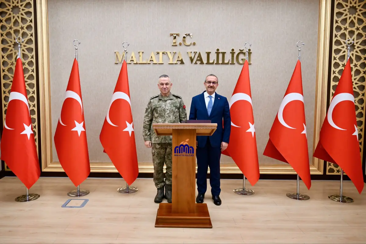 2’nci Ordu Komutanı Korgeneral Yaralı'dan Vali Yavuz’a İlk Ziyaret